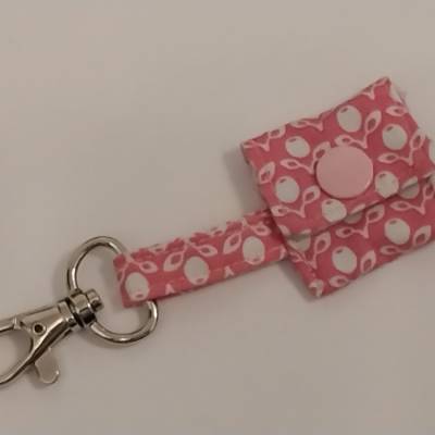 Schlüsselanhänger mit Täschchen für den Einkaufwagen-Chip