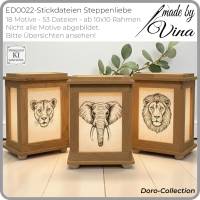 Stickdateien Steppenliebe – 18 afrikanische Scribble-Motive ab 10x10 cm | Doro-Collection Bild 2