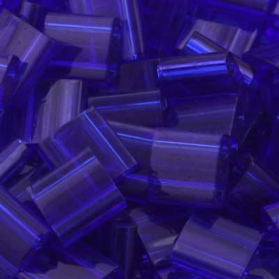 TL0151 Transparent Cobalt 5x5x1,9mm Miyuki Tila Beads Japanische quadratische 2-Loch Perlen 5g