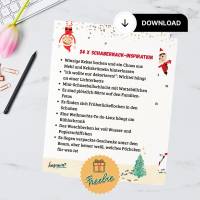 24 Ideen für deinen Weihnachtswichtel-Adventskalender  - Download zum Ausdrucken (Freebie) Bild 1