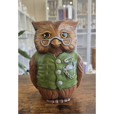 Eule aus Keramik - Großvater -