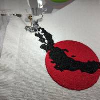 Japan Umrisse Stickdatei 20x26-30cm, 21*40cm EXP – Japan Design für Stickmaschine Bild 3