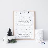 Weihnachten Tütenklappe PDF Vorlage – Kleine Auszeit im Advent, zum Ausdrucken für Geschenktüten Bild 3