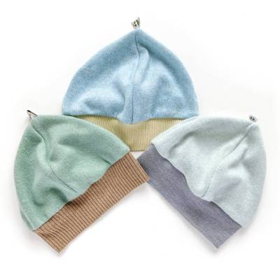 Kindermützen KU 52-55cm Kaschmir Merinowolle / Upcycling Wollmützen Kaschmirmützen