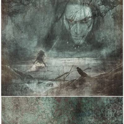 Reispapier, Decoupage, Serviettentechnik, Gothic Stories, A4, R1934