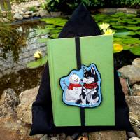 Husky mit Schneemann 12-14x18cm – Winterliche Eleganz für Deine Stickprojekte Bild 5