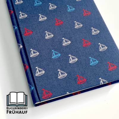 Ewiger Kalender & 5-Jahres Kalender DIN A5 Segelboote – Tagebuch & Planer handgefertigt