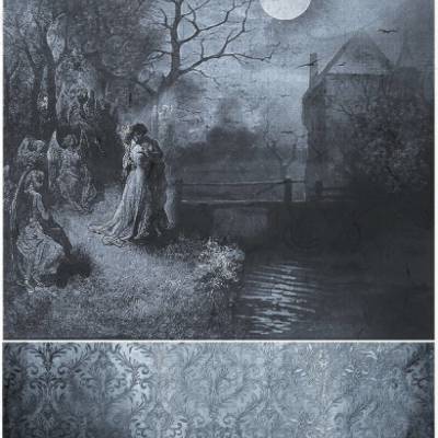 Reispapier, Decoupage, Serviettentechnik, Gothic Stories, A4, R1936