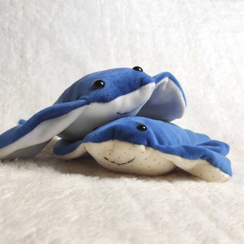 Nähanleitung & Schnittmuster Rochen „Jochen“ – PDF Download – DIY Plüschtier/Stofftier, anfängerfreundlich