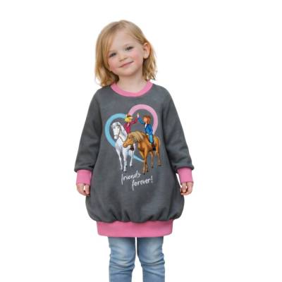 Ballon Kleid Tunika mit Bibi und Tina für Mädchen in Gr. 92 + 98 // Sweatkleid Mädchen als Ballontunika