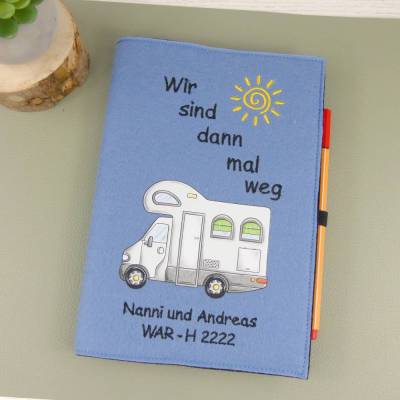 Camping Reisetagebuch A5 – Individuell gestaltbares Camper Notizbuch als Geschenk