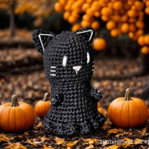 Amigurumi Katzengeist Halloween - Häkelanleitung für niedliche Deko oder als Taschenbaumler Bild 5