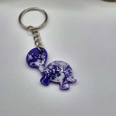 Schlüsselanhänger Schildkröte Indigo