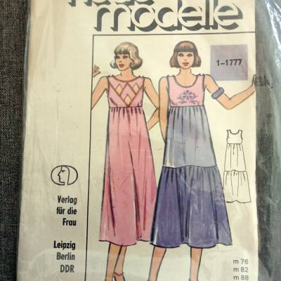 Schnittmuster Kleid, Neue Modelle, DDR, Vintage, Retro , 1-1777