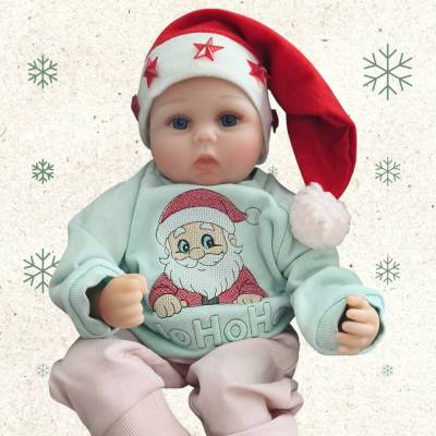 Stickdatei Weihnachtsmann Set 2591 – Liebevolle Maschinenstickerei für Kissen, Shirts & Accessoires