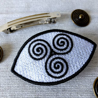 FSL Haarschmuck Triskel für Metallspange 10x10cm