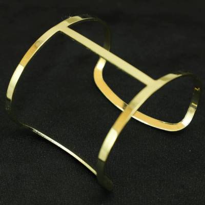 Geometrische Arm-Manschette, Rohling, breites Armband, offener Armreif