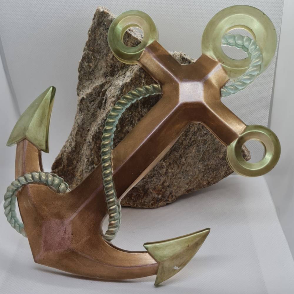 Haal dat Meer in ’t Huus: Anker aus Epoxidharz • Einzigartiges Geschenk mit maritimen Flair Bild 1