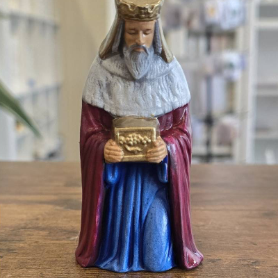 Krippenfigur aus Keramik - König - Weihnachtsdekoration
