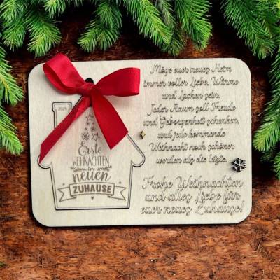 Weihnachtskarte,Weihnachtsgeschenk,Einzugsgeschenk Haus/Wohnung,Geschenk Einzug,Einweihungsgeschenk,Umzug,Neues Zuhause