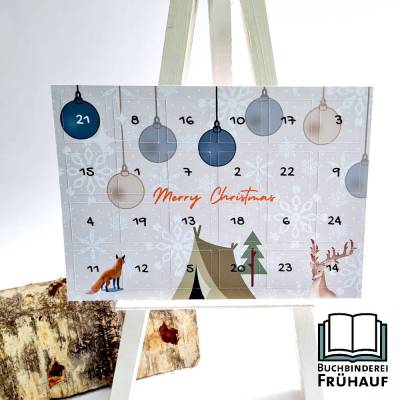 Camping Sticker-Adventskalender – 24 Türchen mit Überraschungsstickern