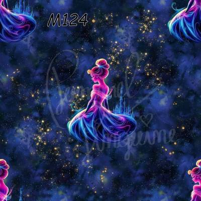 M124 Kinderstoff Neon Prinzessin – PummelPinguine-Design in 13 Stoffarten