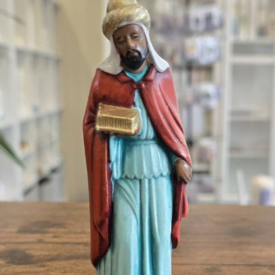 Krippenfigur aus Keramik - König - Weihnachtsdekoration