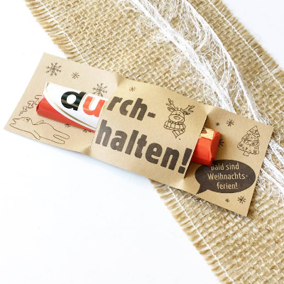 Geschenkidee Weihnachtsferien, Druckvorlage Schülergeschenk Weihnachten, PDF für Give Away für Schulklasse, süße Kleinig