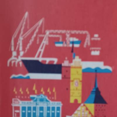 Historischer Stadtplan Rostock 3/1964 – Original DDR Karte vom VEB Landkartenverlag Berlin