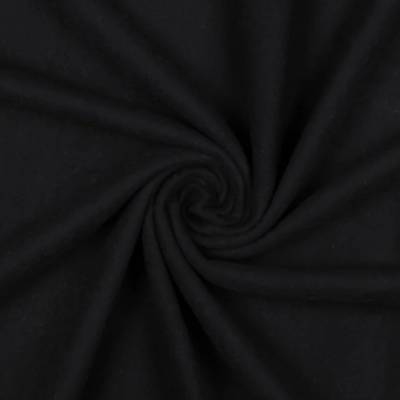 Baumwollfleece BIO organic Stoff schwarz 