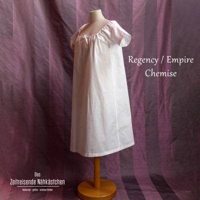 Empire / Regency - Chemise, Unterhemd, Unterkleid, 19. Jahrhundert, historische Unterwäsche, Jane Austen, LARP, Cosplay