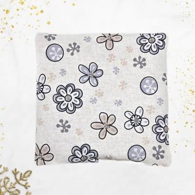 Kuschelkissen Quadrat mit Bio-Kern: Heiz-/Kühlkissen aus Baumwolle, 15 x 15 cm – Bio-Dinkel oder Bio-Kirschkerne