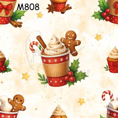 M808 PummelPinguine Exclusive „Kinderstoff Weihnachtskakao & Lebkuchenfreude