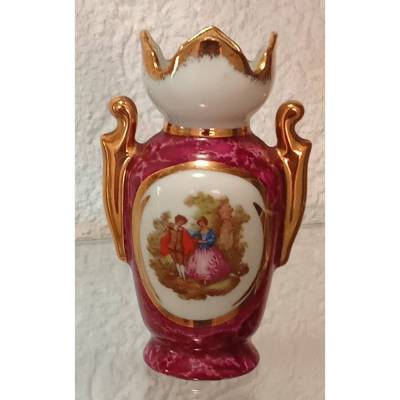 Wunderschöne Limoges Mini-Vase aus Frankreich, ca. 10 cm hoch, einwandfreier Zustand