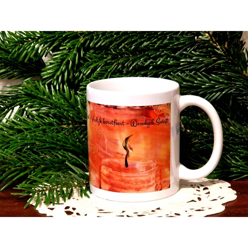 Bezaubernde Keramiktasse zur Vorweihnachtszeit Bild 1