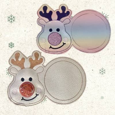 Stickdatei Mug Rug Weihnachten Rentier Schokonase ITH – Untersetzer & Tassenteppich ab 13x18cm