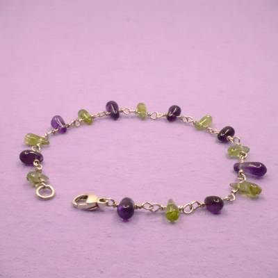 Armband mit Edelstein-Tropfen