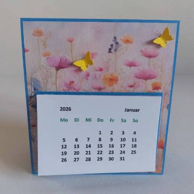 Mini-Tischkalender 2026 zum Aufstellen
