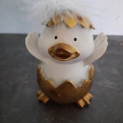 Küken aus Poly Gold,Ostern