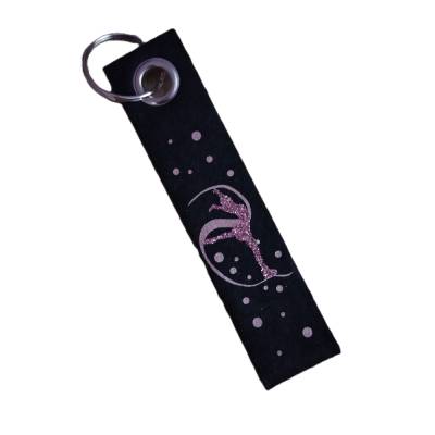 Schlüsselanhänger Eiskunstlauf Konfetti rosa