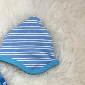 2 tlg. Baby Set mit Delfinen // Set für Babys aus Wendemütze und Strampler für Jungen bis Gr. 80 Bild 10