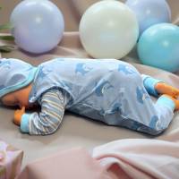 2 tlg. Baby Set mit Delfinen // Set für Babys aus Wendemütze und Strampler für Jungen bis Gr. 80 Bild 8