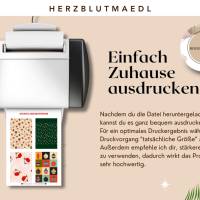 Wichtel Geschenkpapier zum Ausdrucken – 20 liebevolle Miniatur-Weihnachtsmotive als PDF | DIY Wichteltür Deko Bild 2