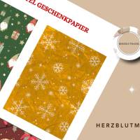 Wichtel Geschenkpapier zum Ausdrucken – 20 liebevolle Miniatur-Weihnachtsmotive als PDF | DIY Wichteltür Deko Bild 3