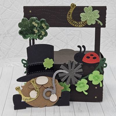 Wichtelbox „Schornsteinfeger“ – Handgefertigte Geschenkbox mit Glücks-Wichtel und Glückssymbolen