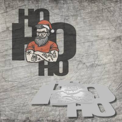 Plotter-, Laser- und 3D Druck Datei *Hipster Xmas*