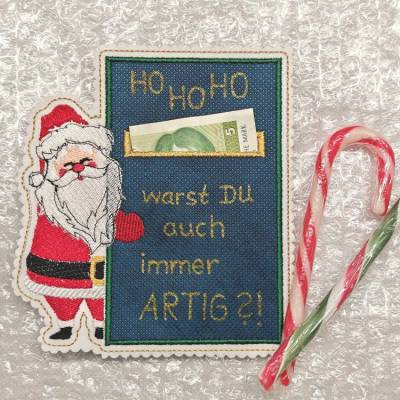 Hülle Weihnachtskarte Santa 13x18