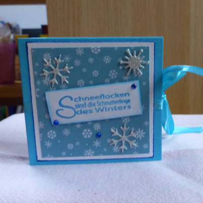 Weihnachtliches-Teebeutelbüchlein,Mitbringsel,Geschenk,Weihnachtsstern