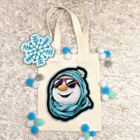 Schneemann Stickdatei cool Color Lichteffekt 10x10cm – Modernes Winter-Stickmuster für schwarze Stoffe Bild 5