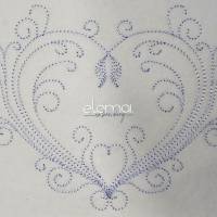 Stickdatei Swirl Heart 2 Varianten, 2 Größen (10x10. 13x18) Redwork Schnörkel Herz Bild 9